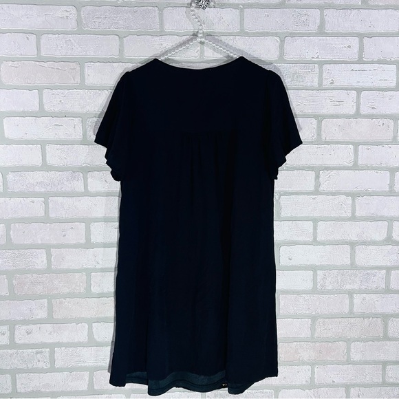 Savanna Jane Happy to See You Black Floral Embroidery Dress Size M - Picture 6 of 8